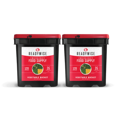 240 Serving Freeze Dried Vegetables (2, 120 serving buckets)